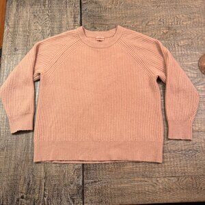 J. Crew Crewneck Sweater - 100% Cashmere, Dusty Rose Pink (Size Small)